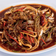 42. Pintoza Kormisi 粉条白菜炒肉